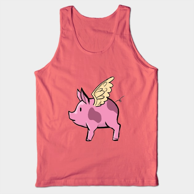 Flying Piglet Tank Top by CloudWalkerDesigns